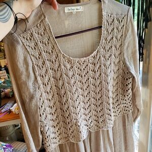 Crochet front tunic
